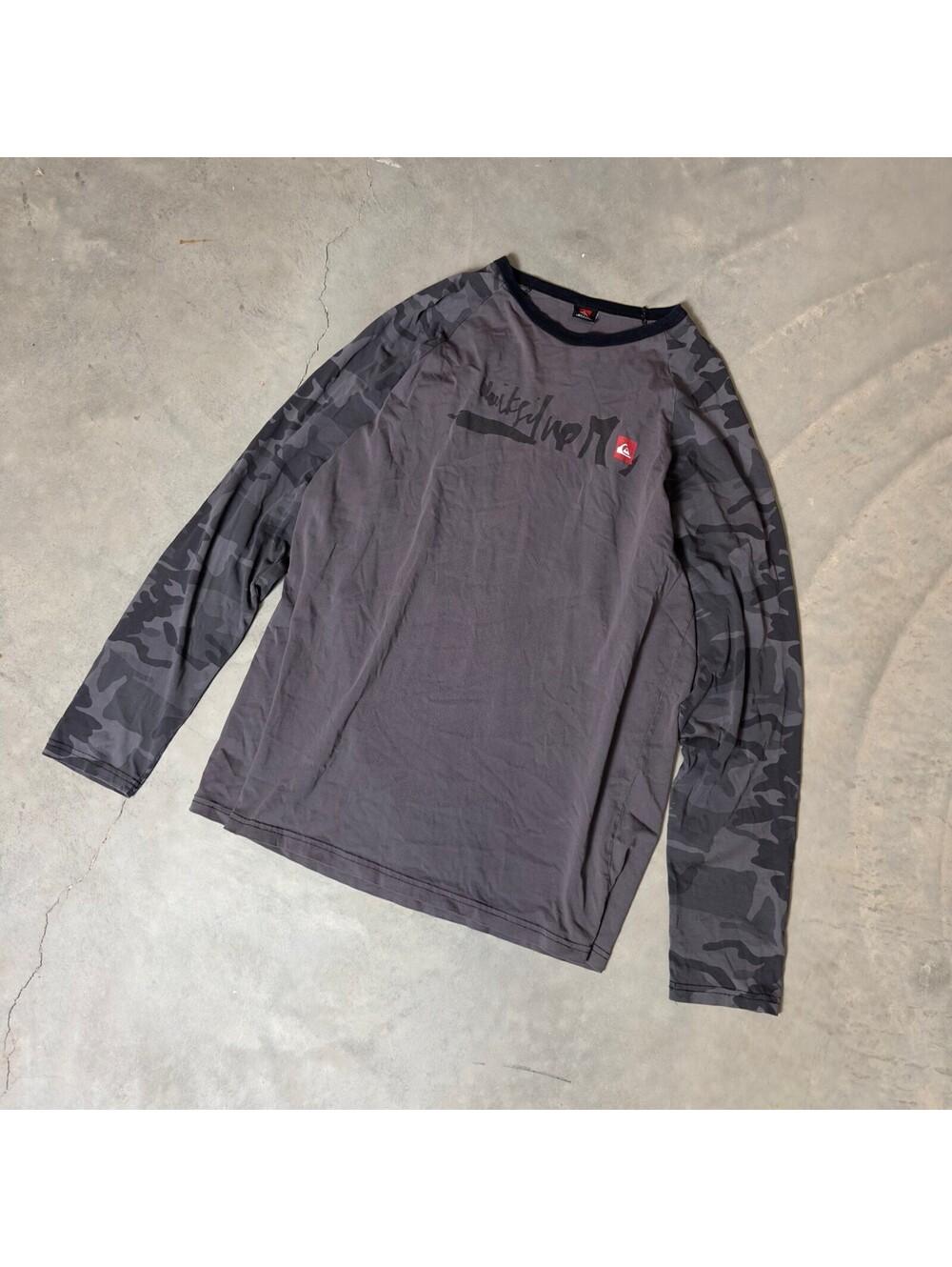 Vintage Quiksilver Raglan Long Sleeve Mens L Made in USA